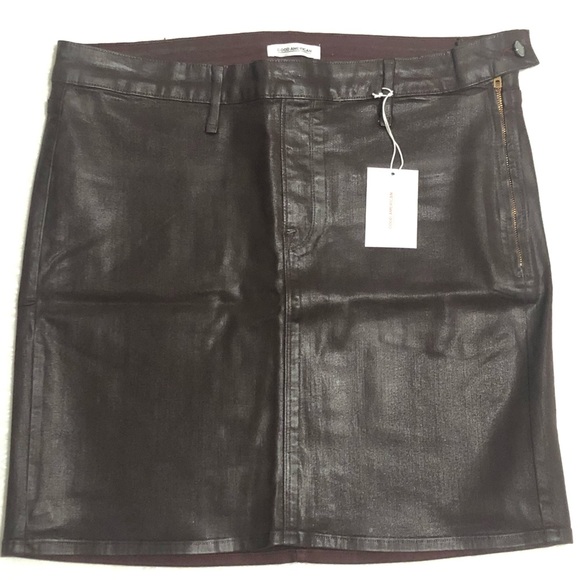 Good American Coated Denim Mini Skirt - Picture 6 of 8